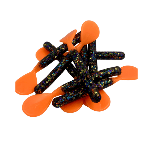 BONDY BAIT WORMS Bluegill Orange Bondy Bait D-Tail Worm