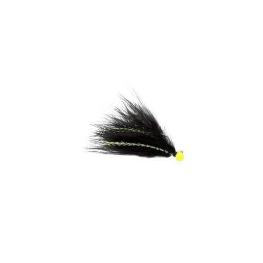 CHALLENGER STEELHEAD GEAR 1-16 / Chart Head-Black Body Challenger Marabou Jig