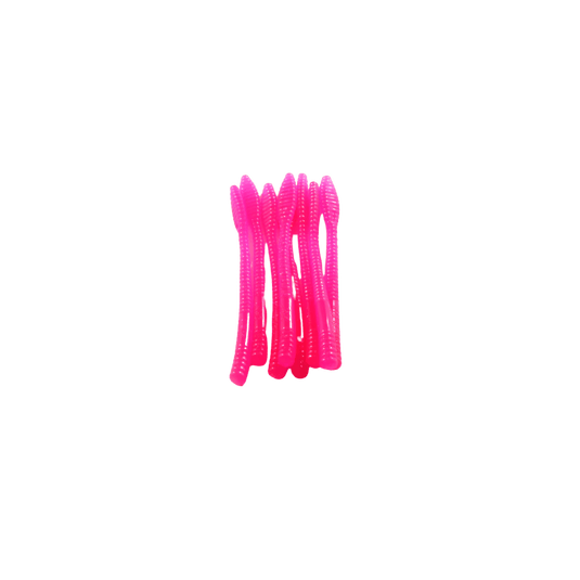 Cleardrift Ultra-Light Steelhead Worms | Colour: Hot Pink | Fishing World
