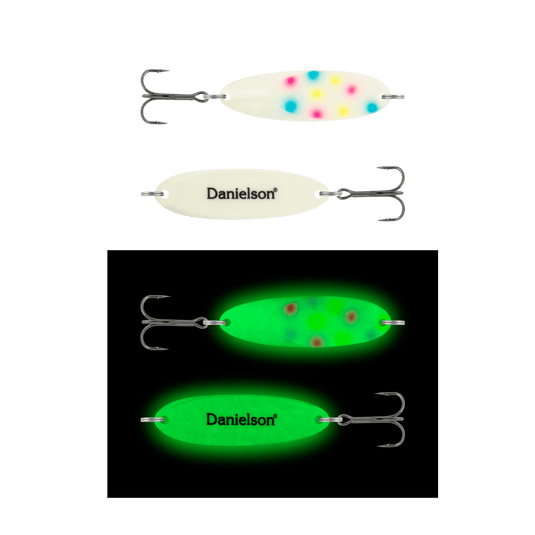 DANIELSON CASTING SPOONS 1-2oz / Boy Wonder Danielson Renegade Night Fight Super Glow Spoons