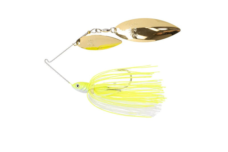 Load image into Gallery viewer, DIRTY JIG SPINNERBAIT/BUZZBAIT 1-2 / White Chartreuse Dirty Jigs Compact Spinnerbait
