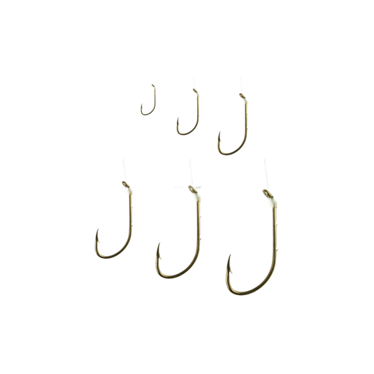 EAGLE CLAW TERMINAL TACKLE Eagle Claw Snelled Baitholder Hook Assortment Bronze 24-Pack