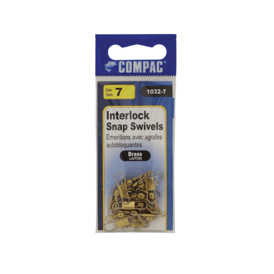EMERY TERMINAL TACKLE Compac Barrel Swivels with Interlock Snaps