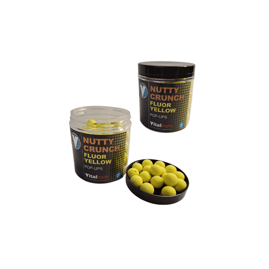 EUROTACKLE CARP 14mm / 80gr / Nutty Crunch Flour Yellow Euro Vital Baits Pop-Ups