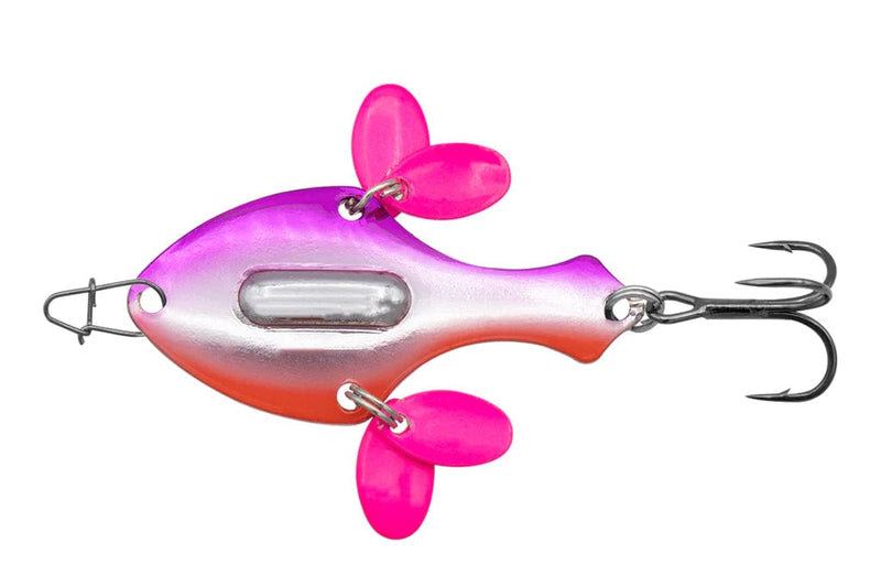 Load image into Gallery viewer, EUROTACKLE ICE SPOONS 1-16 / Pink Euro Tackle Spade Blade Jigging Spoon
