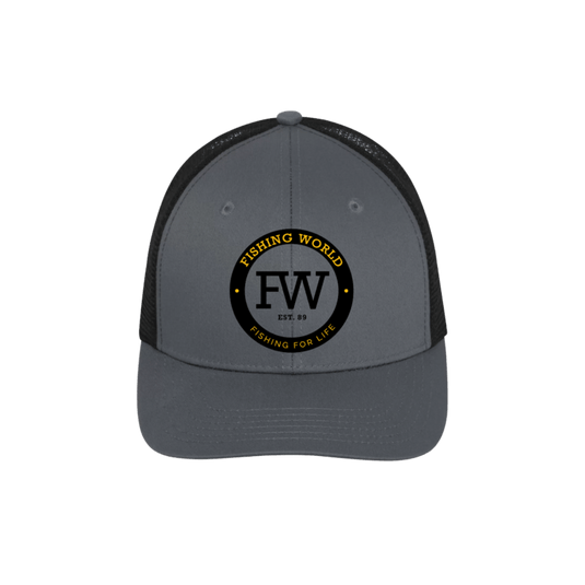 FW HATS Grey FW Trucker Hat