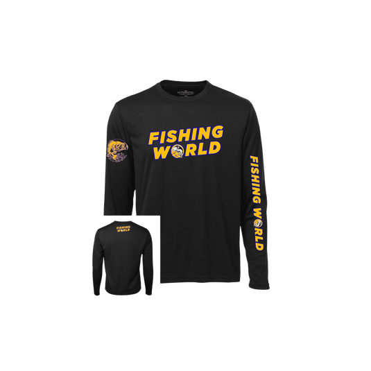 FW SUN WEAR Large / Black Fishing World Tournament Shirts