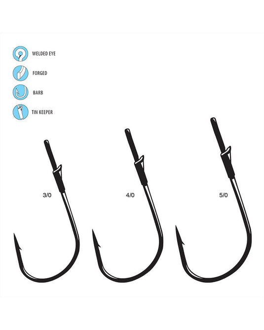 GAMAGATSU BASS HOOKS Gamakatsu Heavy Cover Worm Hook