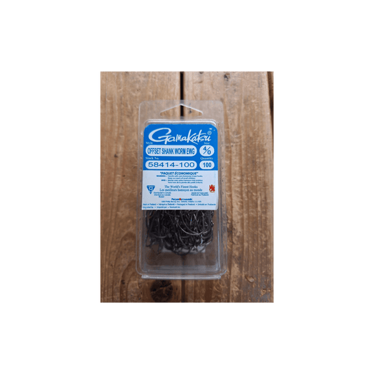 GAMAKATSU BASS HOOKS Gamakatsu Offset Shank Worm EWG (100 pk)