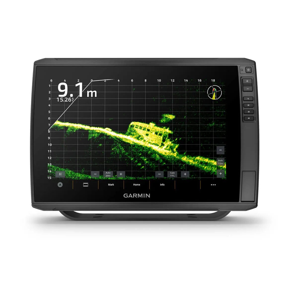 fish finders with livescope Garmin Echomap Ultra 2 Bundle Mini Fish Shaped Collapsible Wider sonar angles improve Color:Gold Sexy Shad cxbdeps