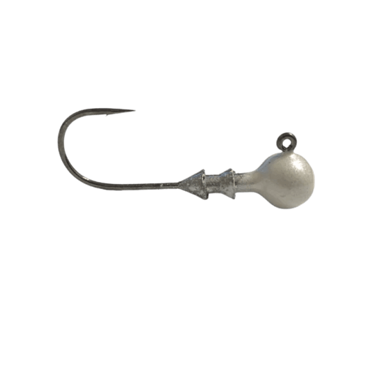 Great Lakes Finesse Stealth Ball Jig Head | Pearl White | Fishing World