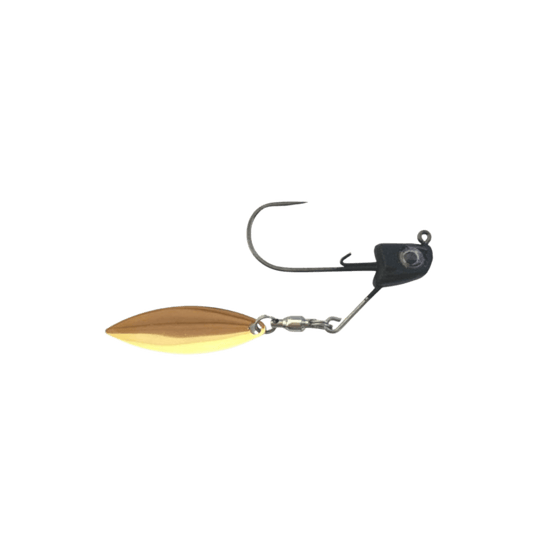 GREAT LAKES FINESSE SWIMBAIT JIGS Matte Black (G) / 3-8 / 1-0 Great Lakes Finesse Sneaky Underspin Jig