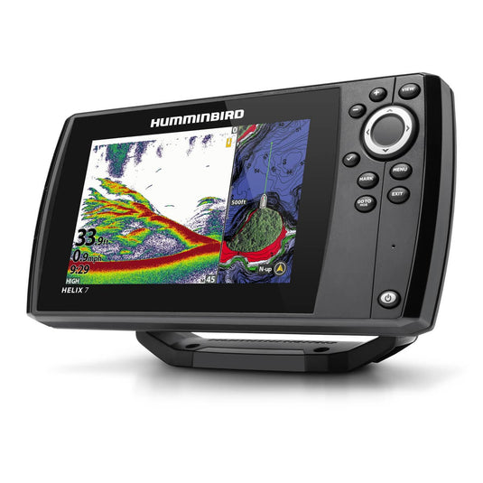 HUMMINBIRD HELIX 7 SI / GPS WITH CANADA LAKE MASTER CARD | FRONT VIEW | FISHING WORLD CANADA