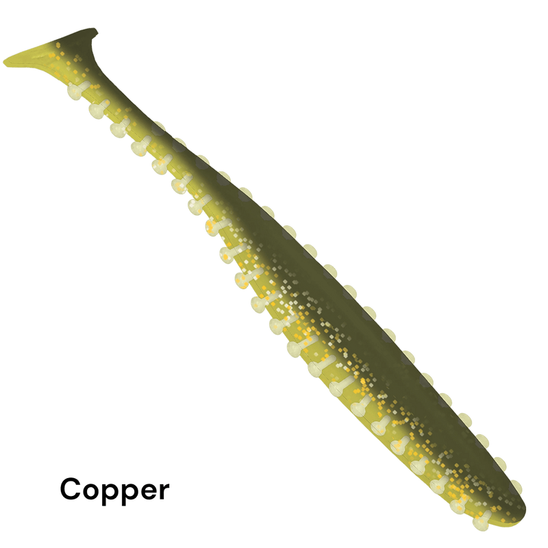 Load image into Gallery viewer, KALIN TICKLE TAIL 2.8&quot; &amp; 3.8&quot; COPPER | FISHING WORLD | CANADA
