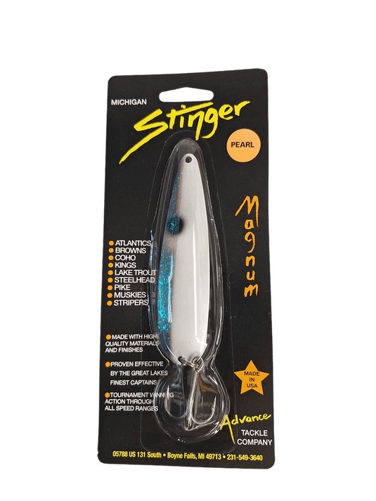MICHIGAN STINGER TROLLING SPOONS Dirty White Boy Michigan Stringer Magnum Spoon