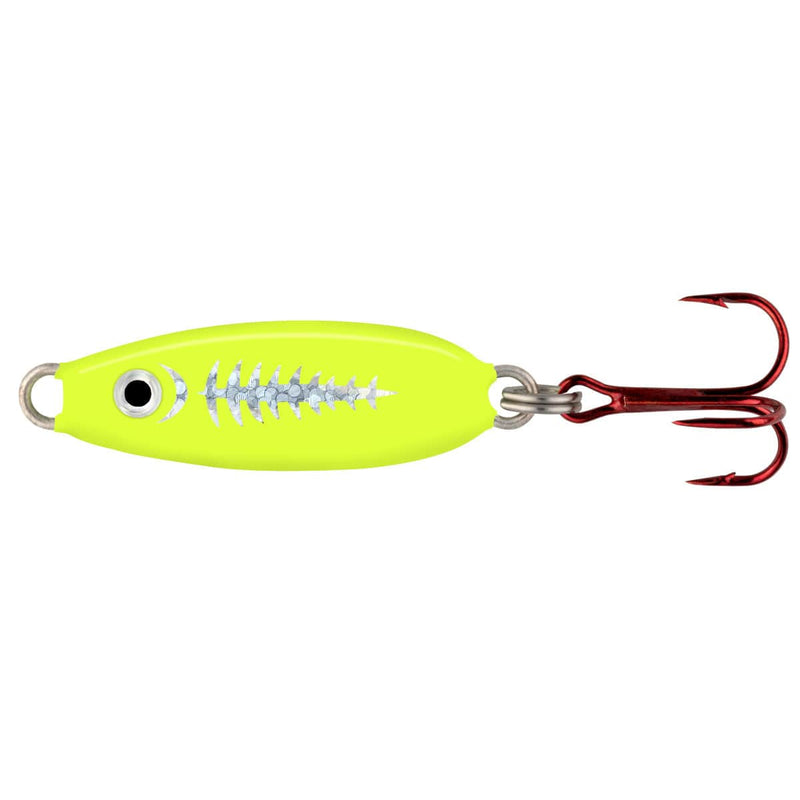 Load image into Gallery viewer, NORTHLAND ALL ICE 1-4 / Exo Chartreuse Northland Forage Minnow Spoon
