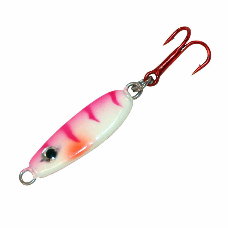 Load image into Gallery viewer, NORTHLAND ALL ICE 1-4 / UV PINK TIGER Northland Forage Minnow Spoon
