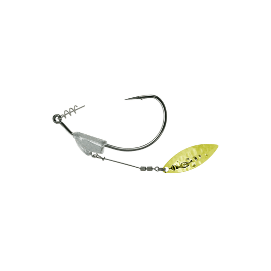 OWNER SWIMBAIT JIGS 1-8 / 1-0 Owner Flashy Swimmer - Gold Willowleaf