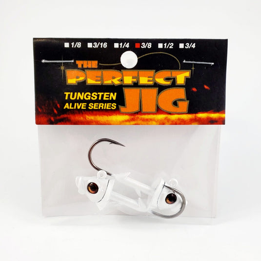 PERFECT JIG SWIMBAIT JIGS 3-8 / Pearl White Perfect Jig Alive Tungsten Swimbait Bait Jig Head