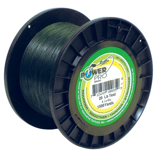 POWER PRO BRAIDED LINE Power Pro 3000 Yard Green