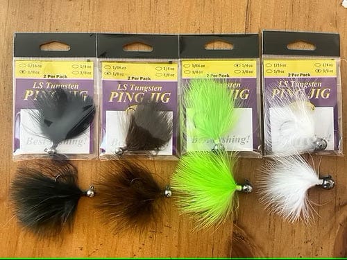 QUEEN TACKLE ALL JIGS Queen Tackle Tungsten Ping Hair Jig