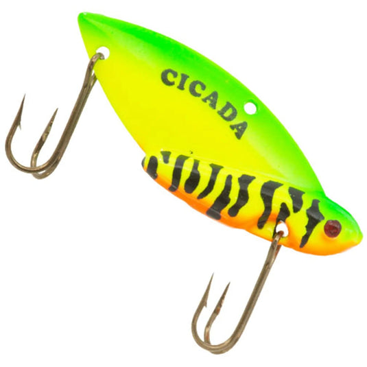 REEF RUNNER ALL ICE 1-8 / Firetiger Reef Runner Cicada Blade Bait