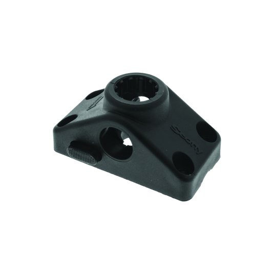 SCOTTY TROLLING ACCESSORIES Scotty 0241L-BK Side/Deck Mount for Post Mount Rod Holders