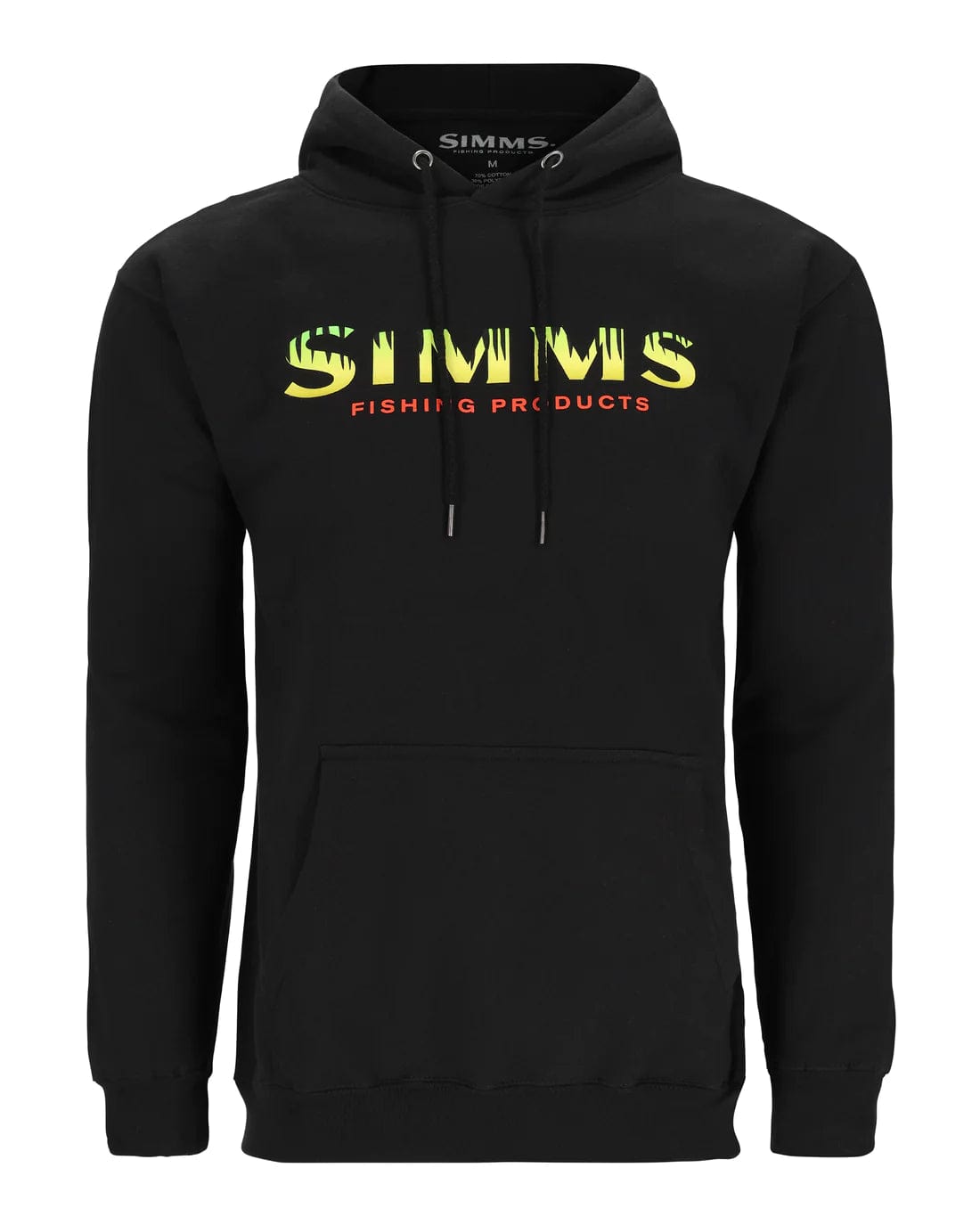 Simms Camo Fishing Hoodie - Size M Thru 2XL - Color Black or Grey