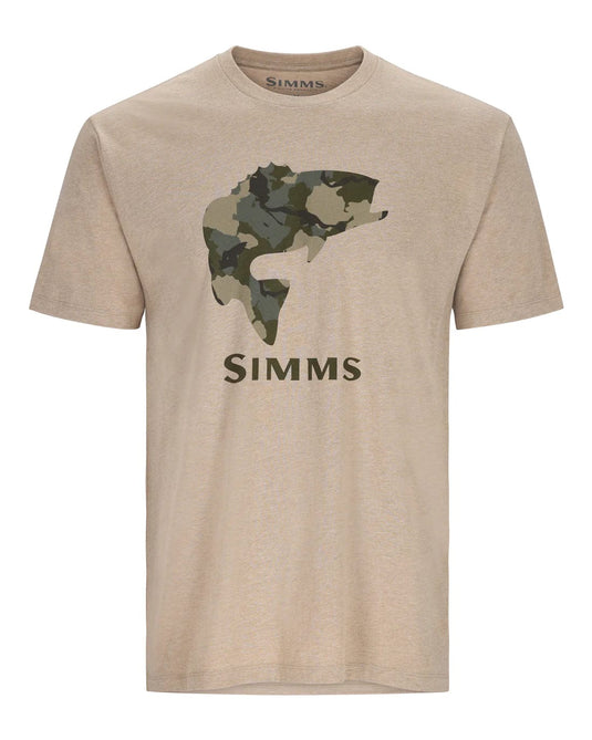SIMMS SUN WEAR Oatmeal Heather / Medium Simms Bass Fill T-Shirt