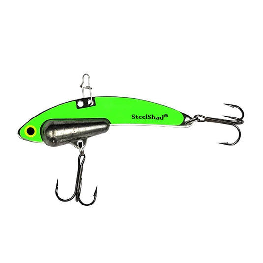 STEELSHAD BLADE BAIT 1-2 / Glow Green Steel Shad Blade Bait
