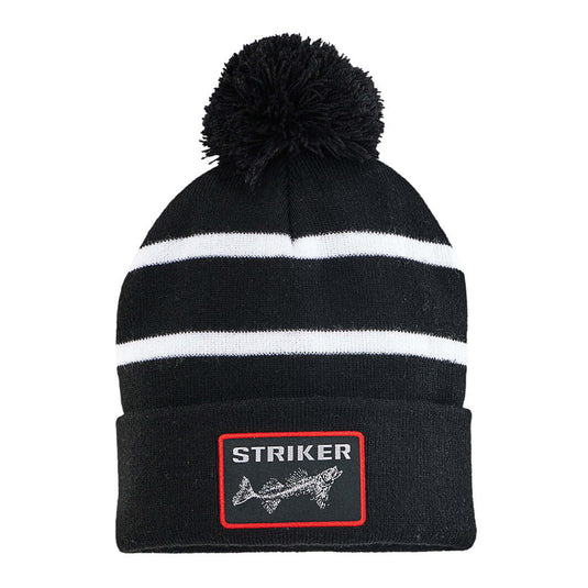 STRIKER ICE FISHING HEAD WEAR / GLOVES Striker Stripped Pom Hat