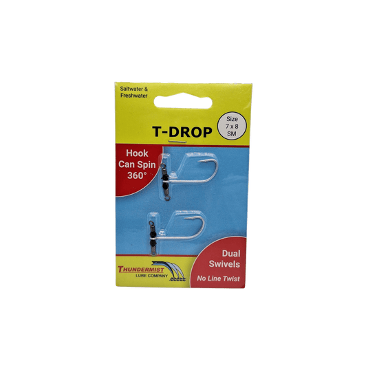 THUNDERMIST DROP SHOT HOOKS Small Thundermist T-Drop