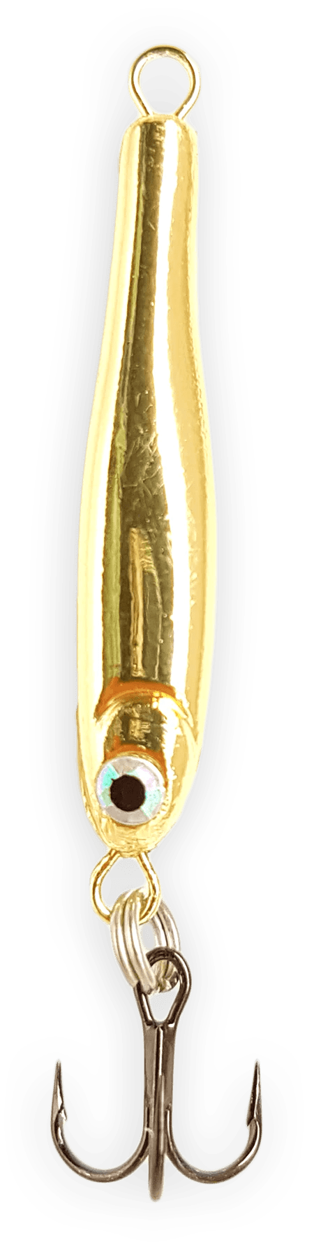 THUNDERMIST ICE SPOONS 1-4 / Gold Thundermist Stingnose Minnow Spoon