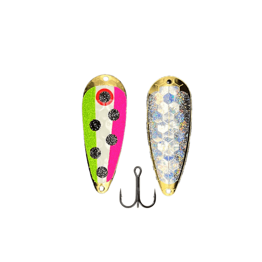 TRIPLE THREAT CASTING SPOONS Neon Watermelon Triple Threat Hyper Casting Spoon