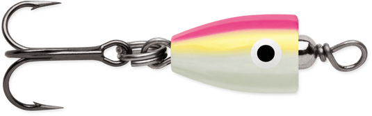 VMC ICE JIGS 3-16 / Pink Chart Glow VMC Tungsten Chandelier Jig