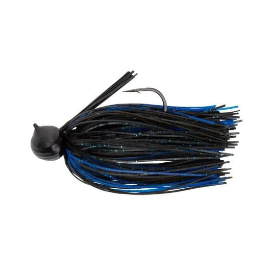 WAR EAGLE BASS JIGS 3-4 / Black Blue Shiner War Eagle Pro Football Jig