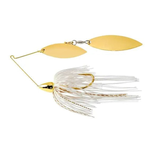 WAR EAGLE SPINNERBAIT/BUZZBAIT 1-2 / White Gold War Eagle Spinnerbait