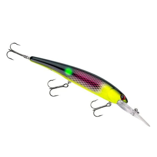 Blk Pink Yel Head Bandit Suspending Minnow