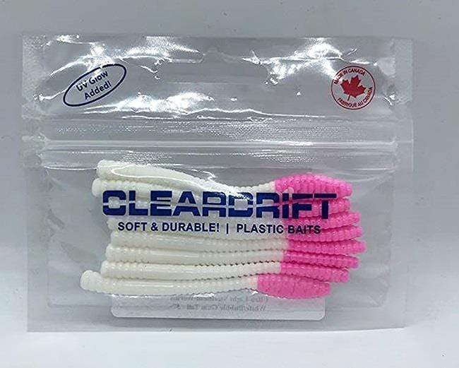 Cleardrift 3 Steelhead Worm, White Bubblegum Tail – Fishing World