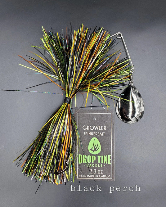 DROP TINE TACKLE GROWLER SPNRBT 2.3OZ / Goldie Bronze Drop Tine Tackle Growler Spinnerbait