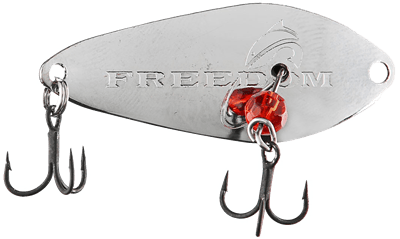 FREEDOM TACKLE MINO SPOON 1-4 / Silver Freedom Tackle Minnow Spoon