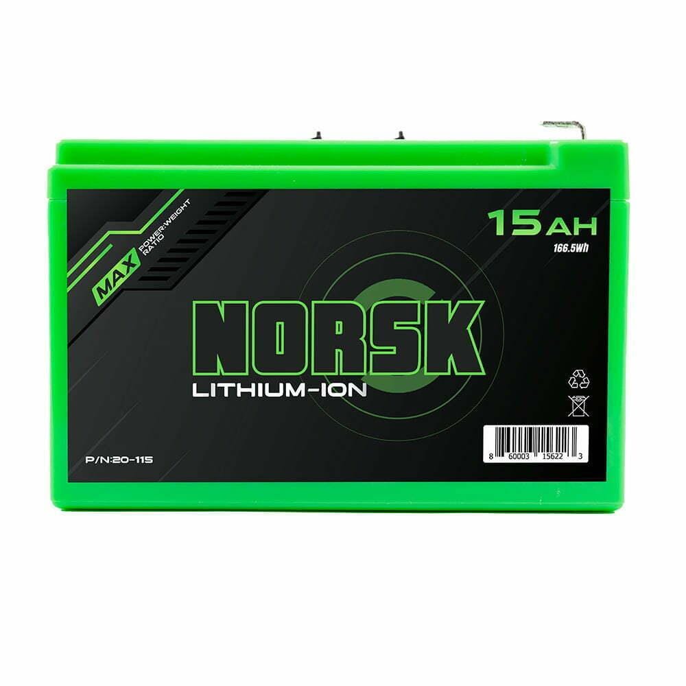 Norsk Lithium Ion Battery 12 volt 15ah – Fishing World