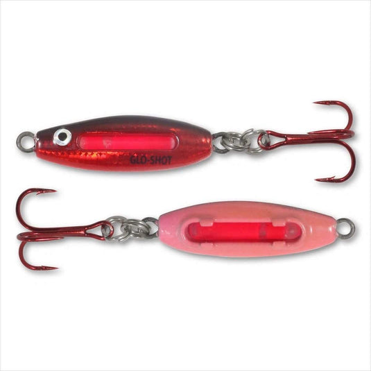 NORTHLAND GLO-SHOT FB SPOON 1-4 / GLO REDFISH Northland Glo-Shot Fire Belly Spoon