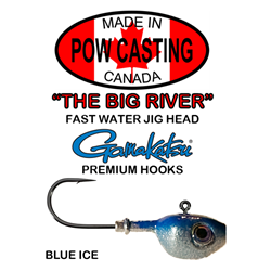 POW BIG RIVER JIGS 3-4 / Purple Ice Pow Casting Big River Jig