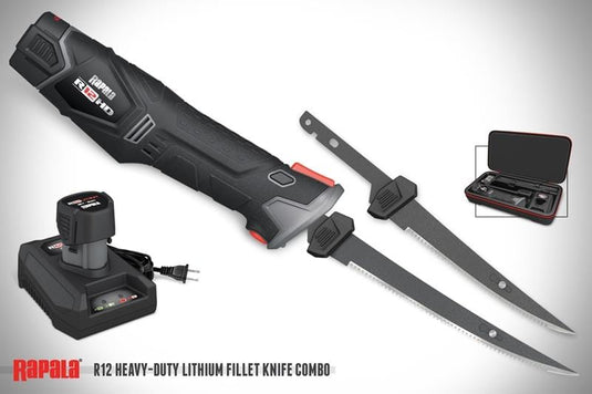 RAPALA ELECT FILLET KNIFE Rapala R12 Heavy Duty Lithium Fillet Knife