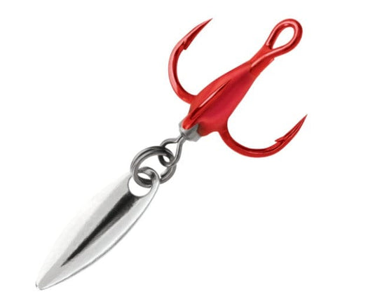 VMC BLADED TREBLE 10 VMC Bladed Treble Hook Red Nickle