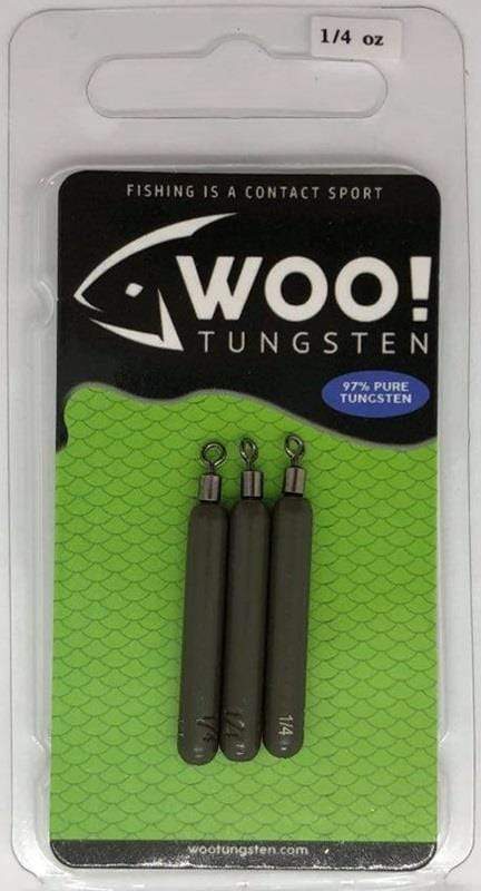 Woo Tungsten Cylinder Drop Shot Weights,Tie On