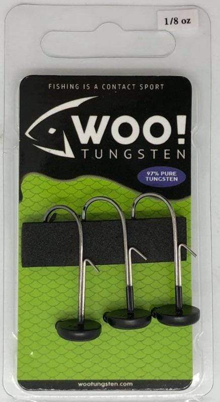 WOO TUNGSTEN NED RIG Green Pumpkin / 1-6 Woo Tungsten Ned Rig Heads