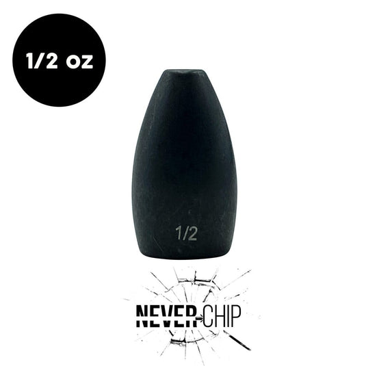 WOO TUNGSTEN NEVER CHIP FLIP'N 1-2 / Black Woo Tungsten Never Chip Flipping Weight