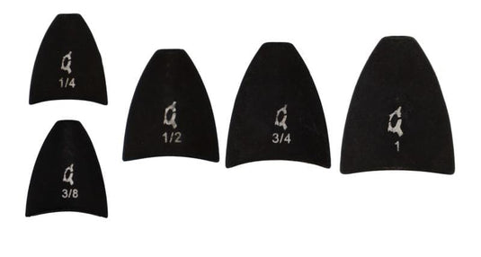 X ZONE TUNGSTN ARROWHEAD X Zone Tungsten Arrowhead Worm Weight Black